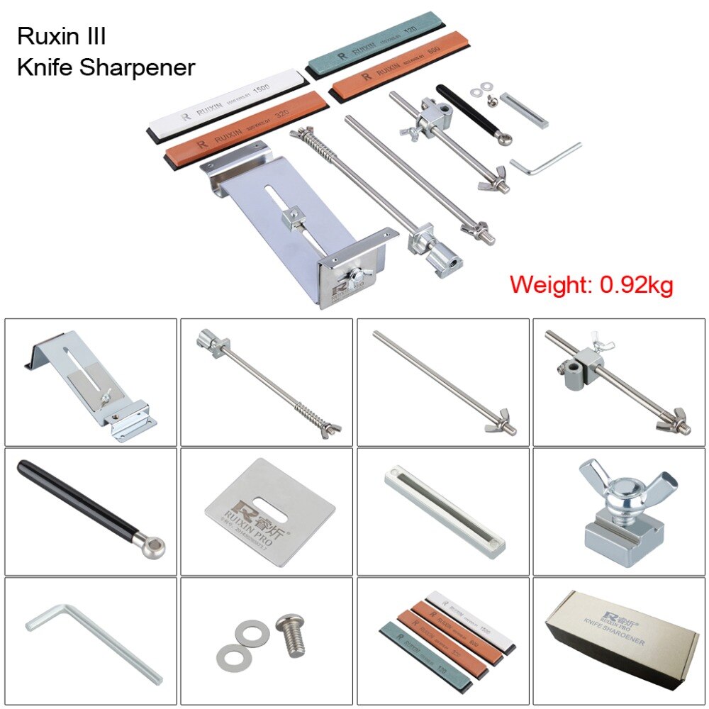 Knife Sharpener Kit with Angle Guide for Even Edges
