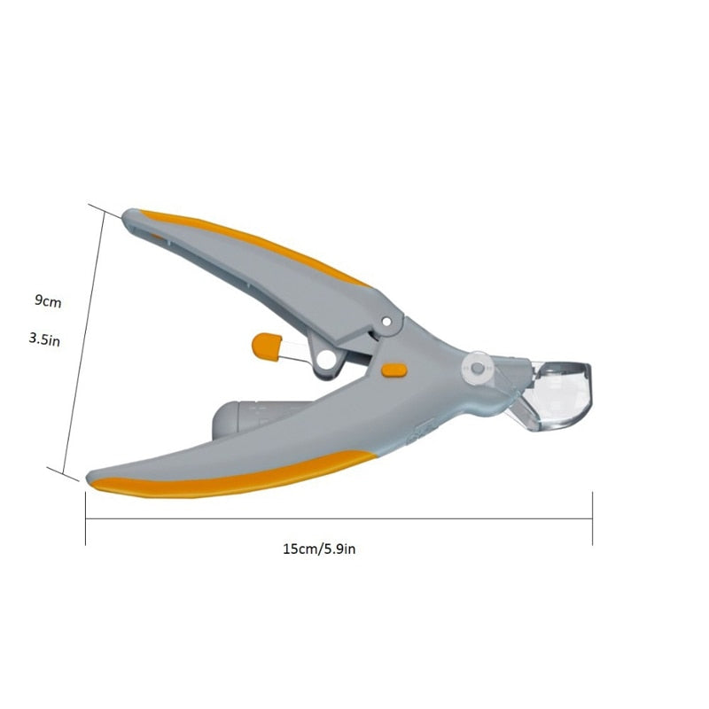 Illuminated Dog Nail Clippers with LED and 5X Magnifier