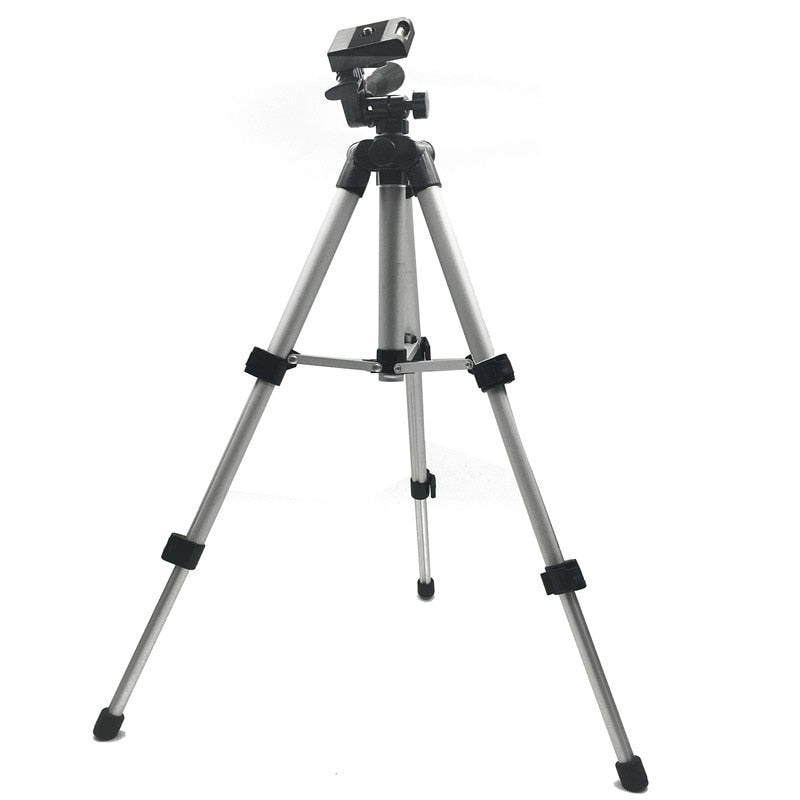 Aluminum Camera Tripod with 360-Degree Fluid Head Stand