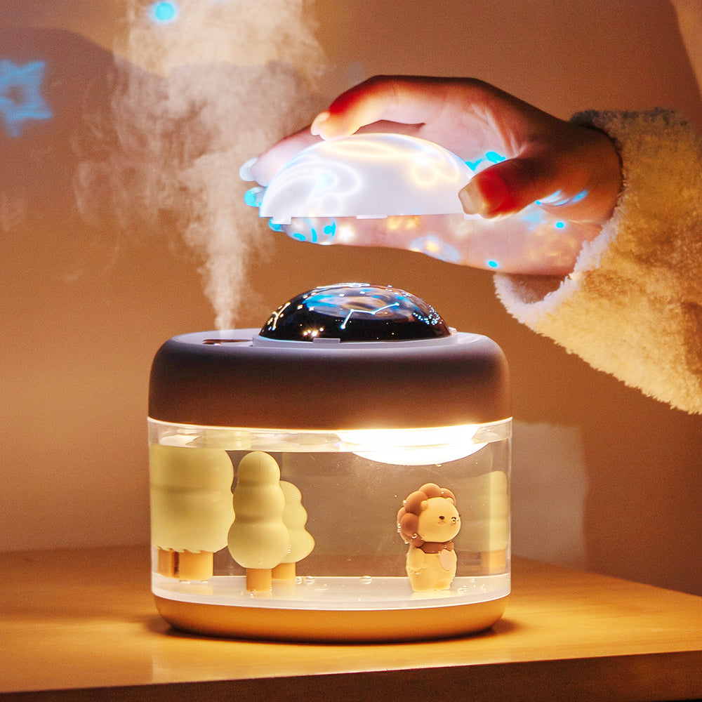 Star Projection Humidifier and Night Light for Bedroom
