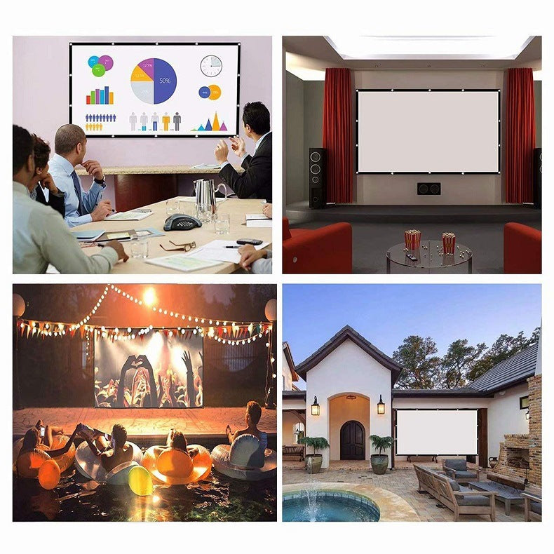 Portable Projector Screen 120 Inch for Home Movie Nights