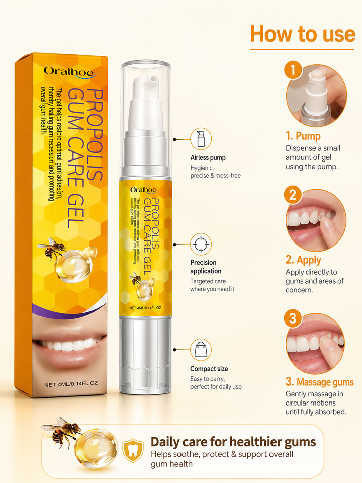 Propolis Gum Care Gel – Whiten Teeth & Restore Gum Health