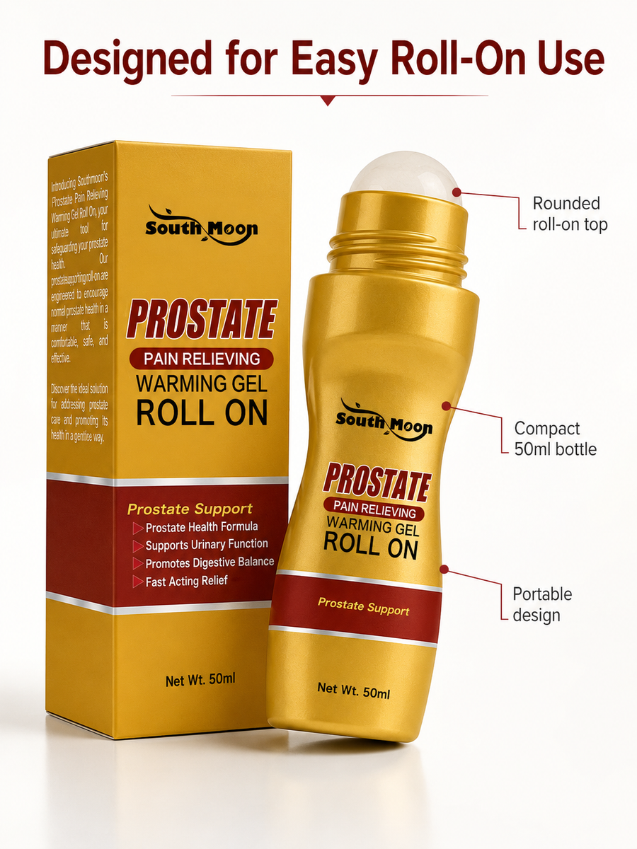Prostate Pain Relief Warming Gel Roll-On — Fast-Acting