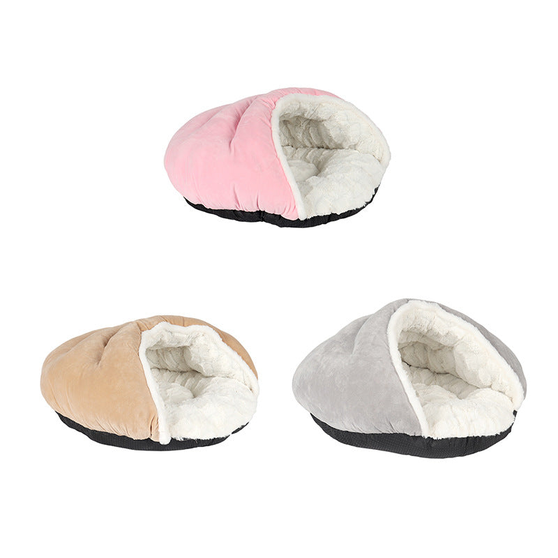 Enclosed Cat Bed for Warm, Cozy Indoor Sleeping Nook