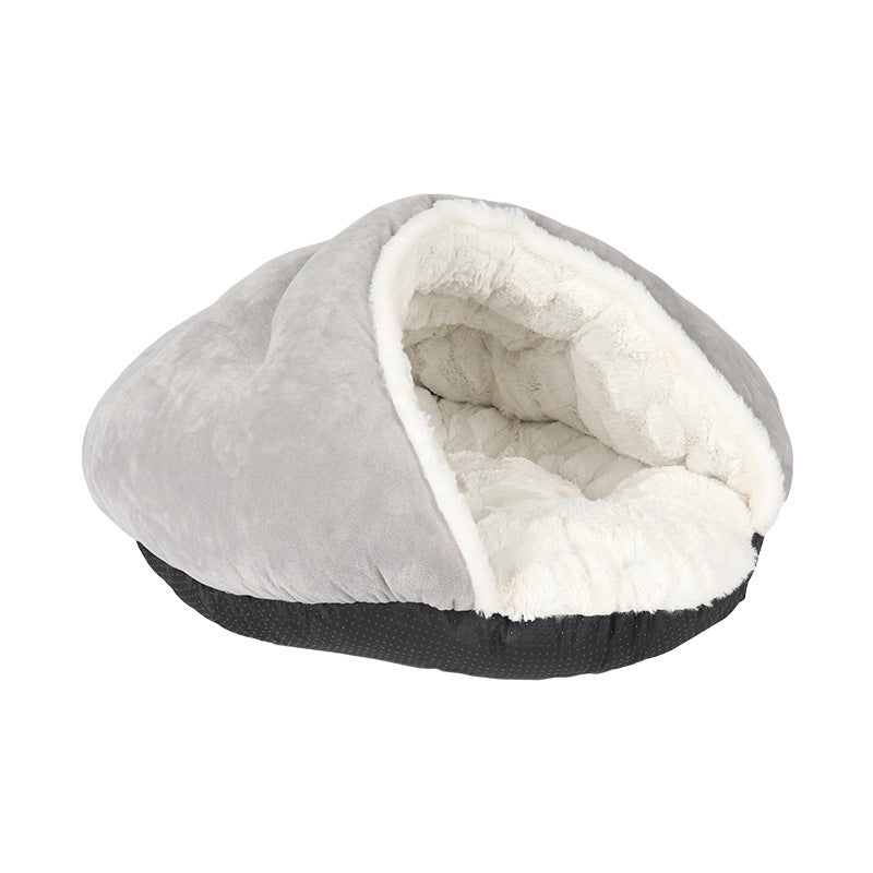 Enclosed Cat Bed for Warm, Cozy Indoor Sleeping Nook