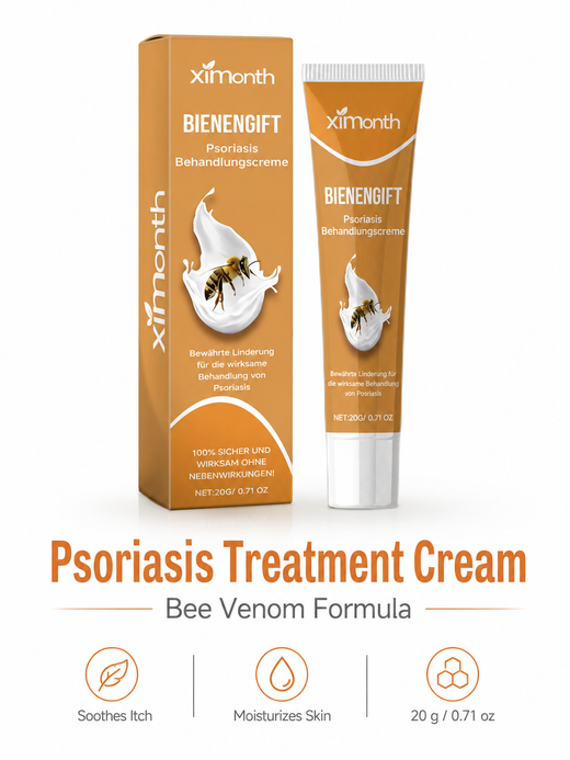 Psoriasis Cream with Bee Venom – Soothes Itch & Repairs Skin