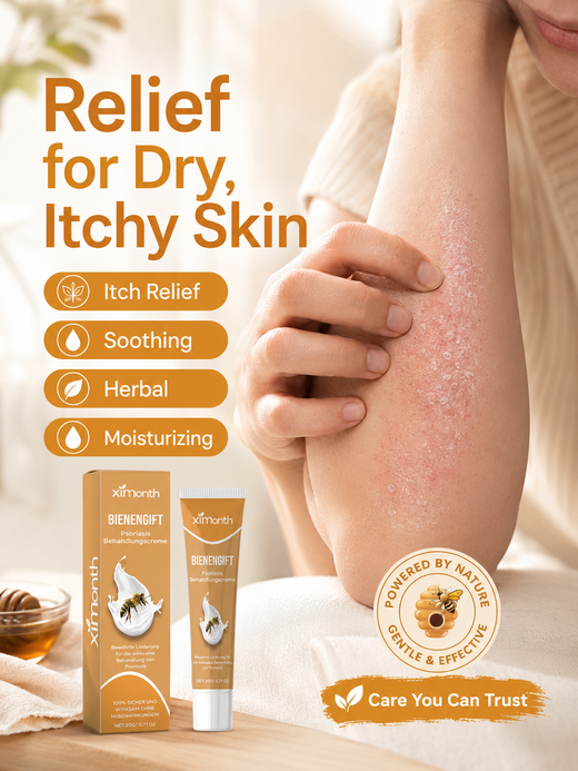 Psoriasis Cream with Bee Venom – Soothes Itch & Repairs Skin