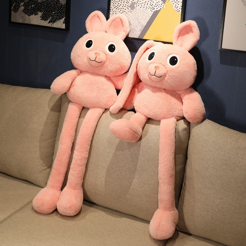 Stretch Ear Rabbit Plush Toy for Comfort, Cuddles & Play