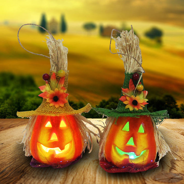 LED Pumpkin Lantern Decoration for Warm Halloween Glow