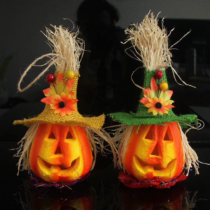 LED Pumpkin Lantern Decoration for Warm Halloween Glow