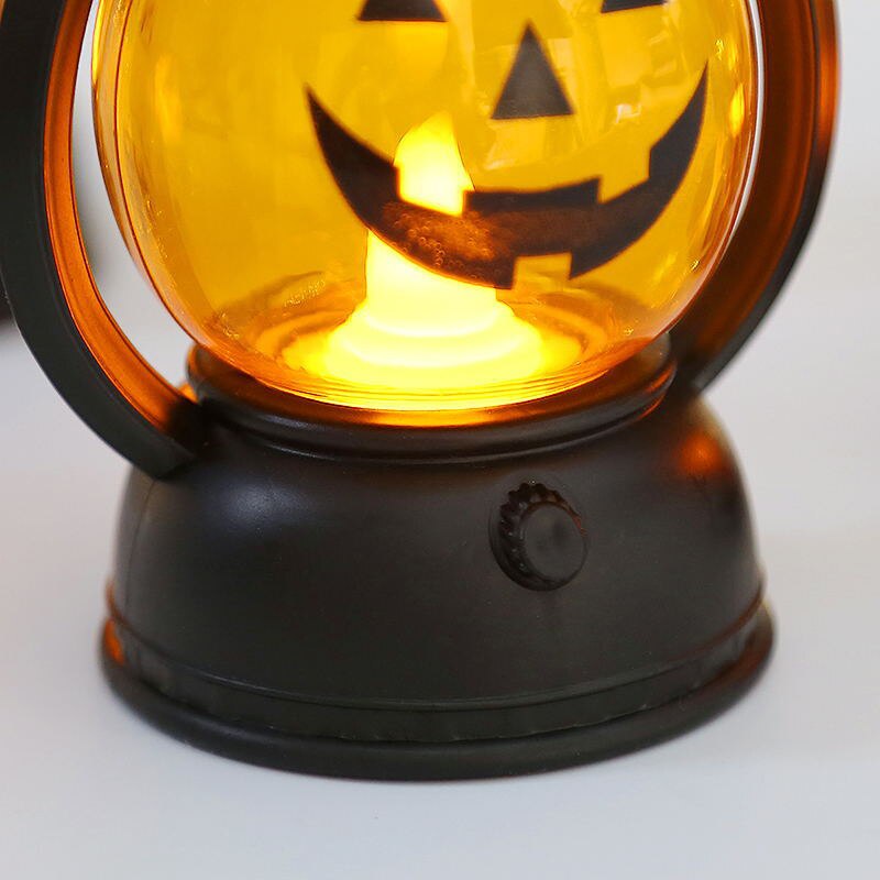 Pumpkin Skull LED Lantern Halloween Tabletop Light