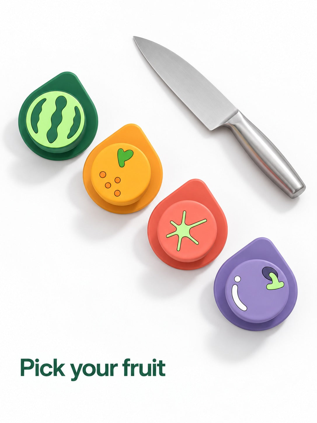 Punch-Free Fruit Wall Hooks for Bathroom and Kitchen