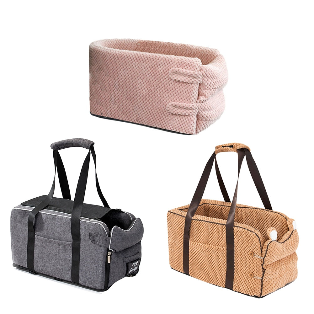 Portable Pet Car Seat for Small Dogs and Cats Travel
