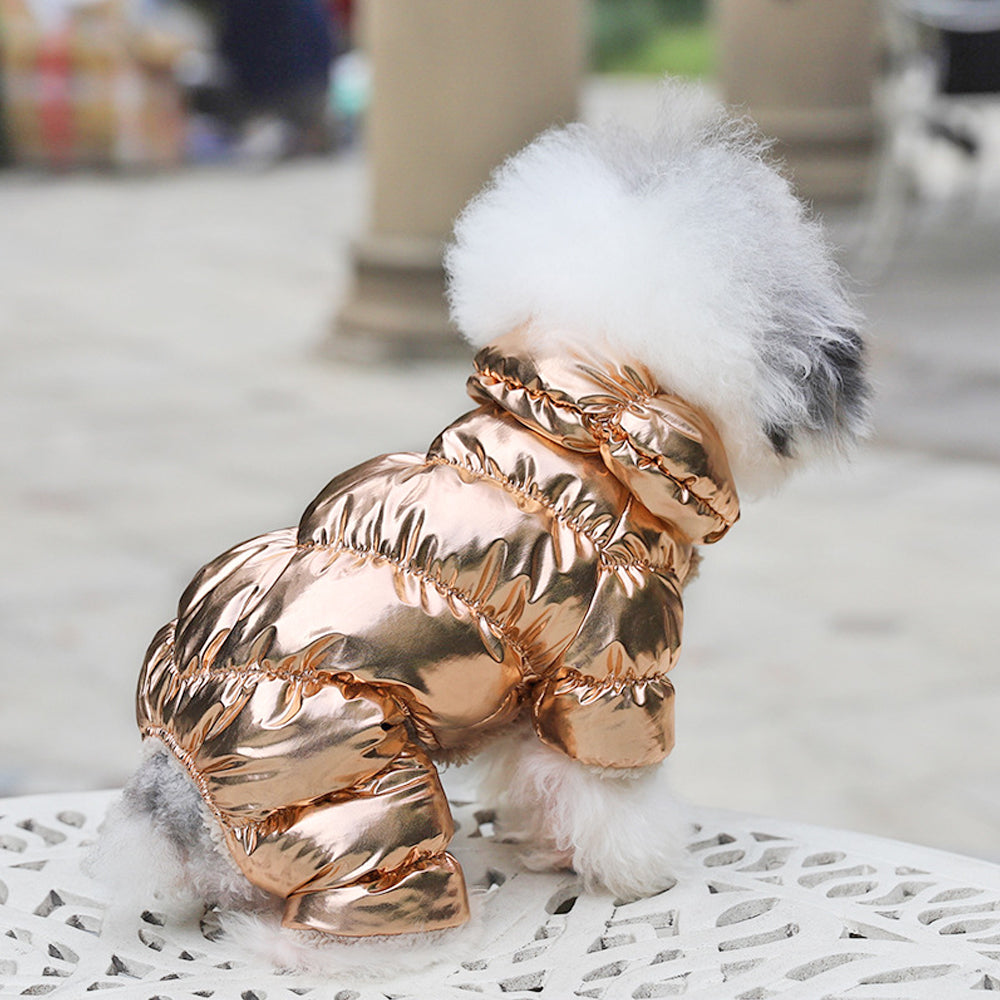 Small Dog Winter Coat | Full-Body Windproof Puffer