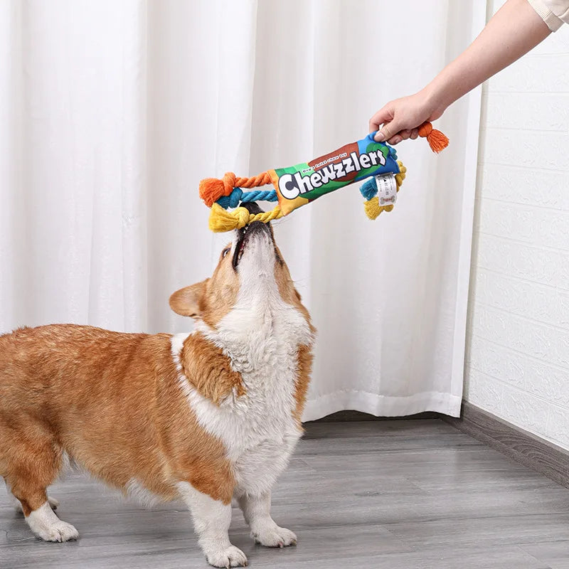 41cm Braided Rope Dog Toy for Tugging and Chewing