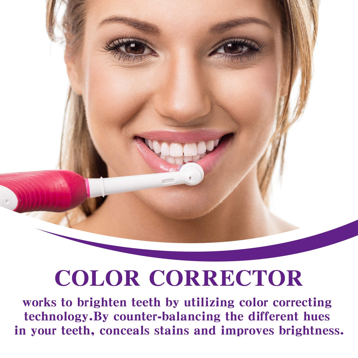 Purple Color-Correcting Toothpaste for Brighter Smiles