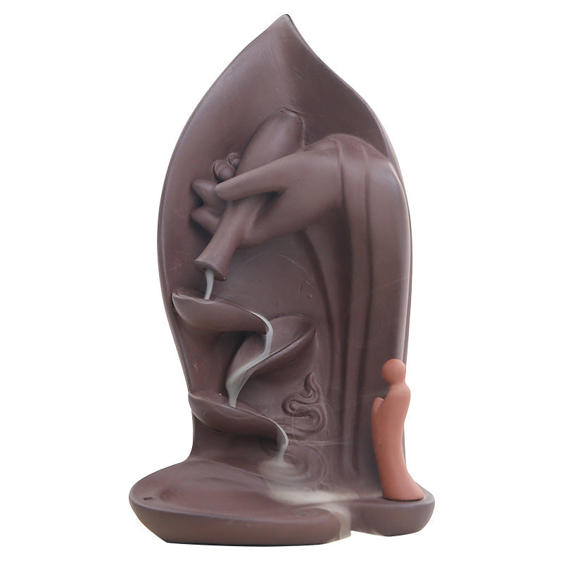 Backflow Incense Burner for Calming Home Ambience Decor