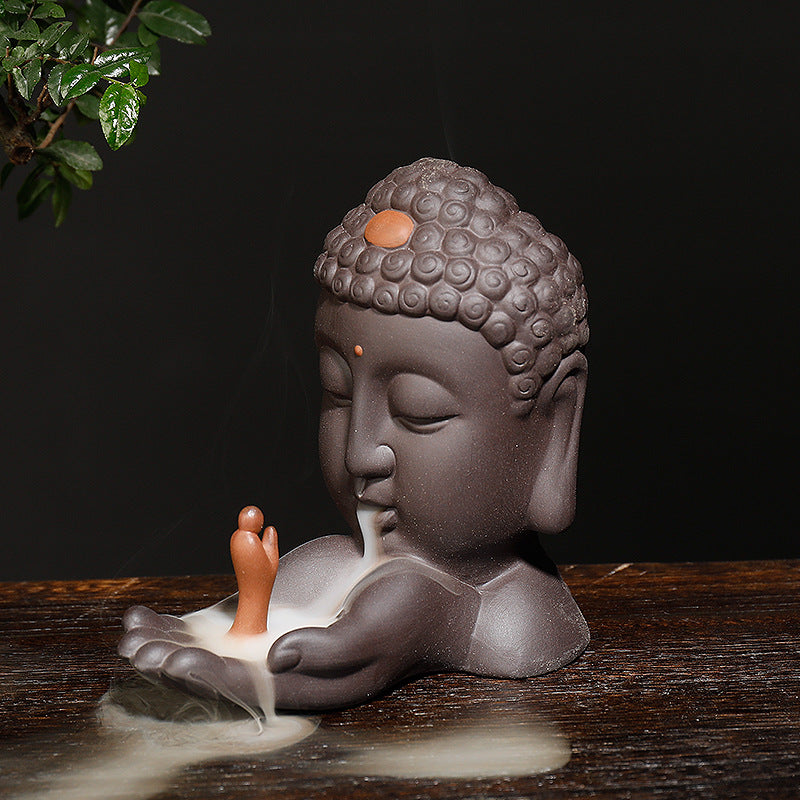 Buddha Backflow Incense Burner for Serene Home Decor