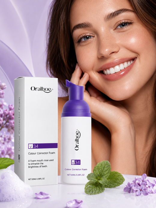 Purple Teeth Whitening Mousse – Colour Correct to Reveal