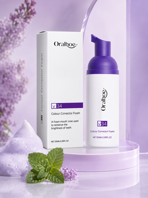 Purple Teeth Whitening Mousse – Colour Correct to Reveal