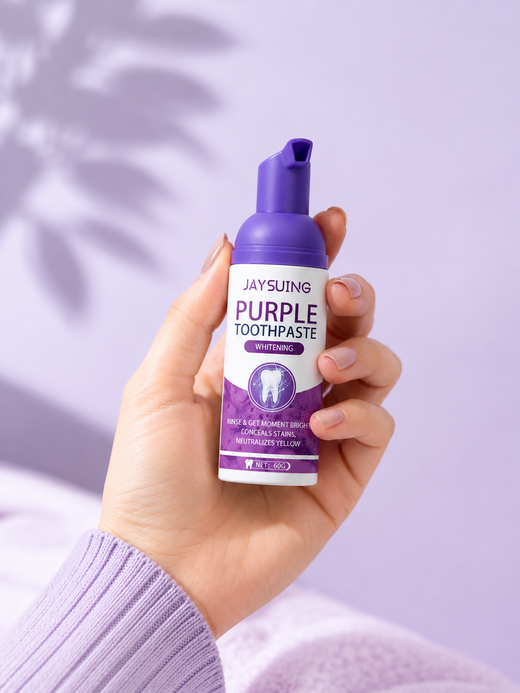 Purple Whitening Toothpaste – Conceals Stains, Brightens