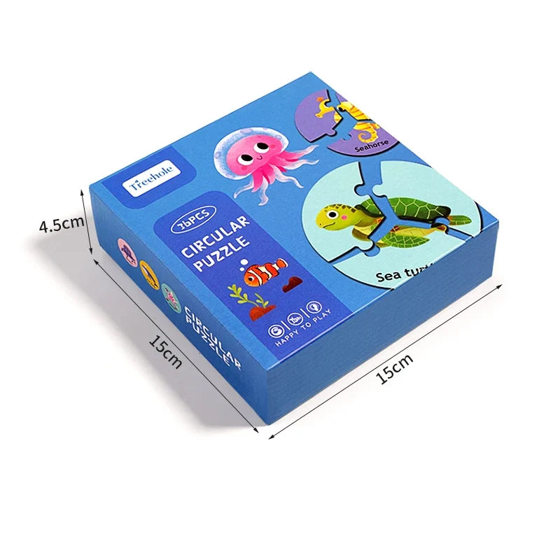 Wooden Animal Matching Puzzle for Playful Focus & Logic