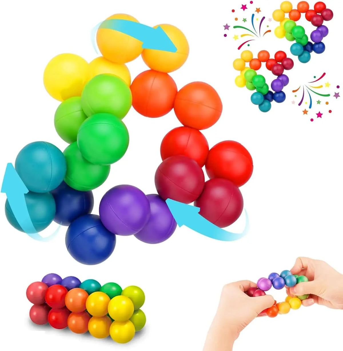 3D Puzzle Bead Ball for Screen-Free Creative Kids' Play