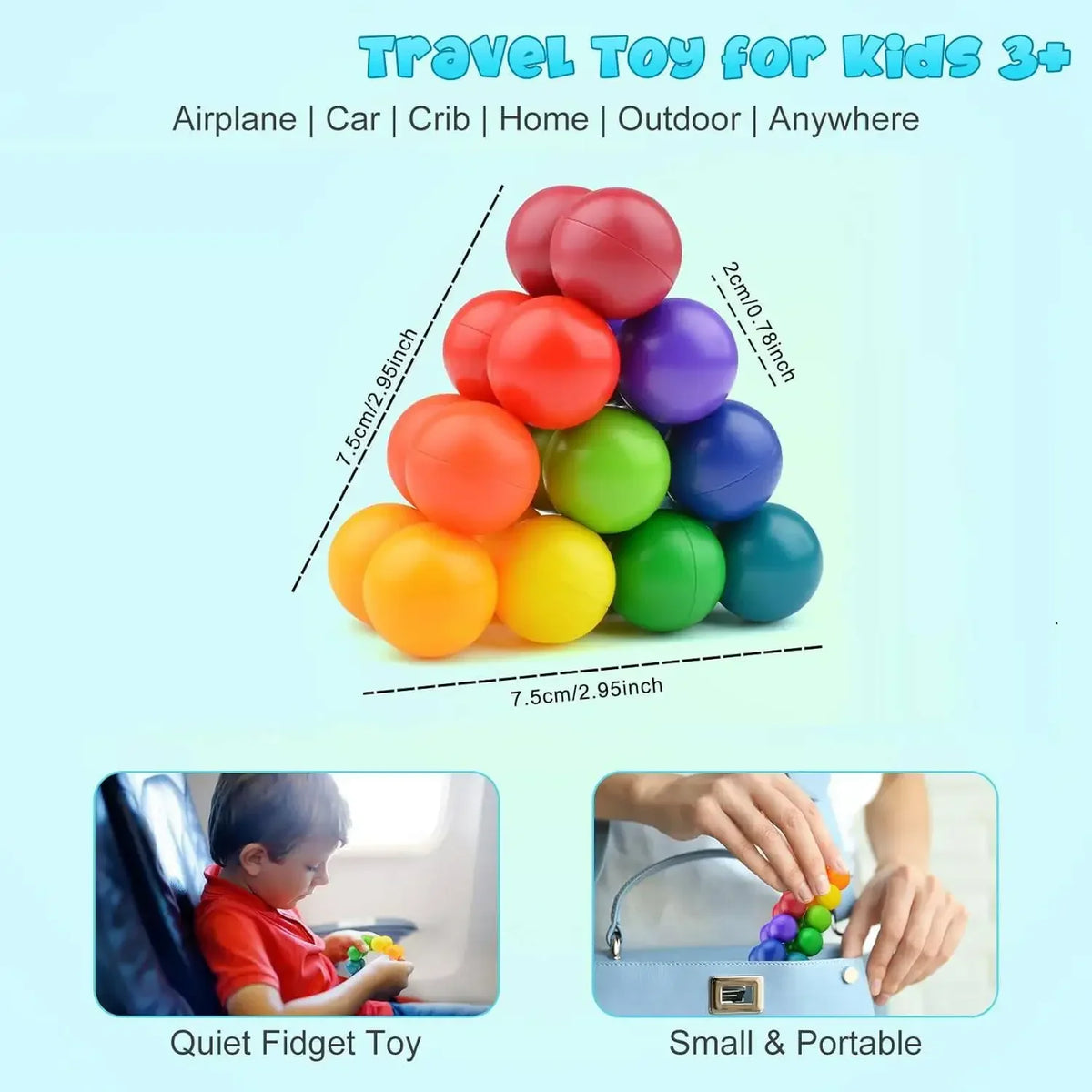 3D Puzzle Bead Ball for Screen-Free Creative Kids' Play