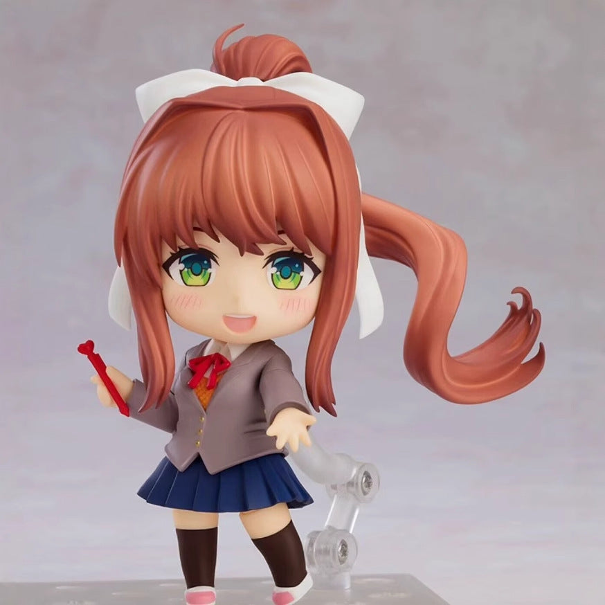 Monica Anime Figure with Face-Changing Classroom Scene