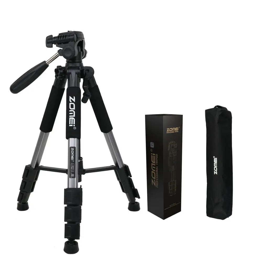 Aluminum Camera Tripod with Pan Head for DSLR Travel