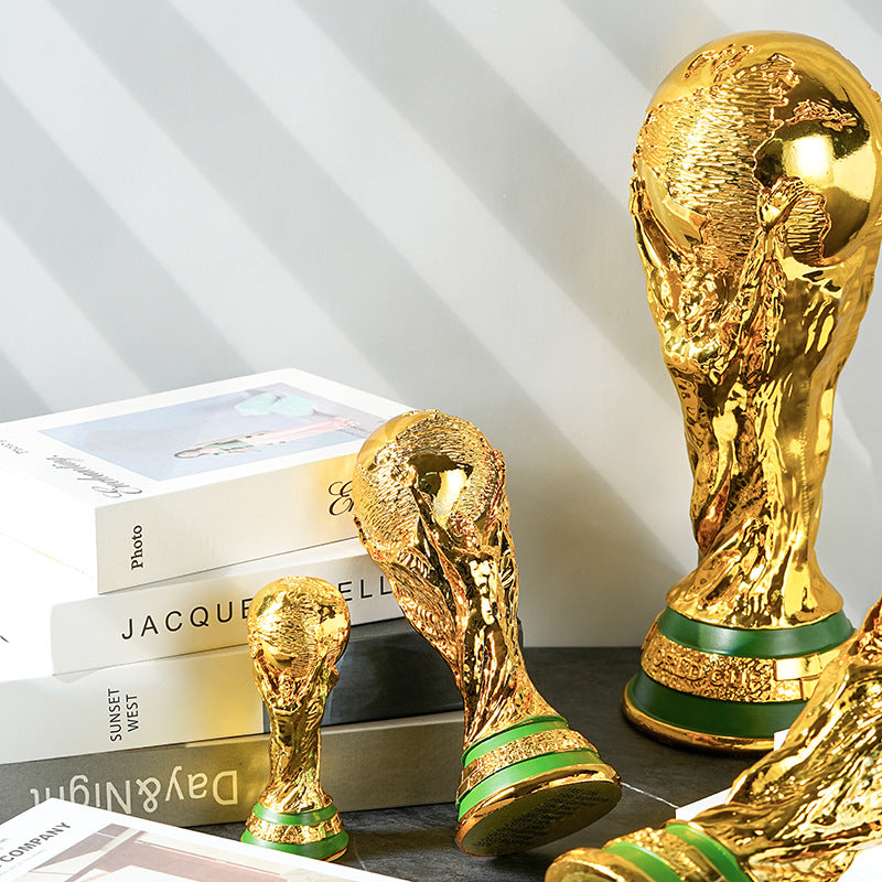 World Cup Trophy Ornament – Gold Football Fan Decor