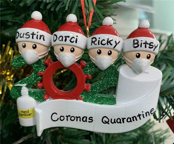 Personalized Quarantine Christmas Ornament Keepsake