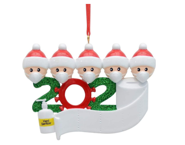 Personalized Quarantine Christmas Ornament Keepsake