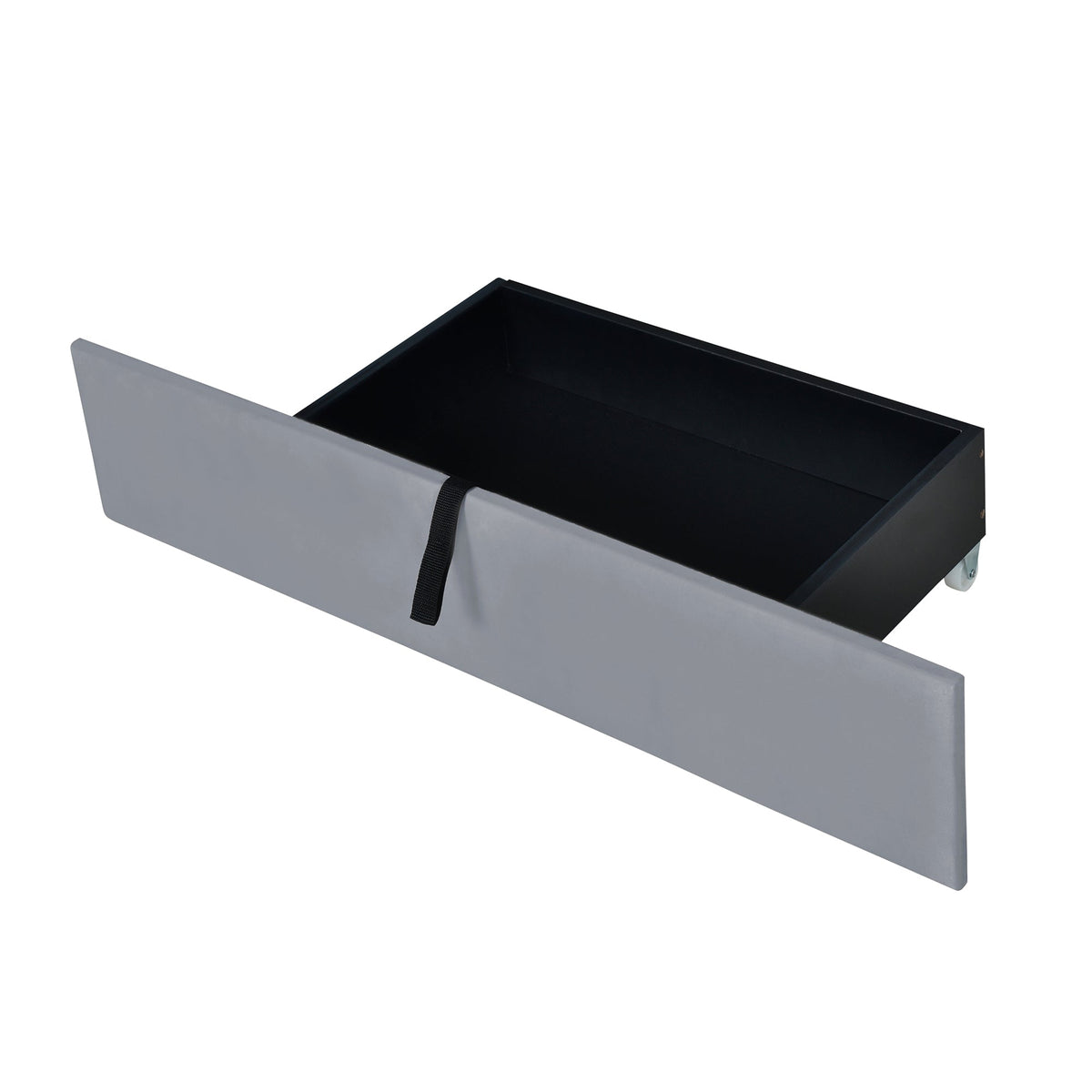 Queen Platform Bed with Drawers and Twin XL Trundle