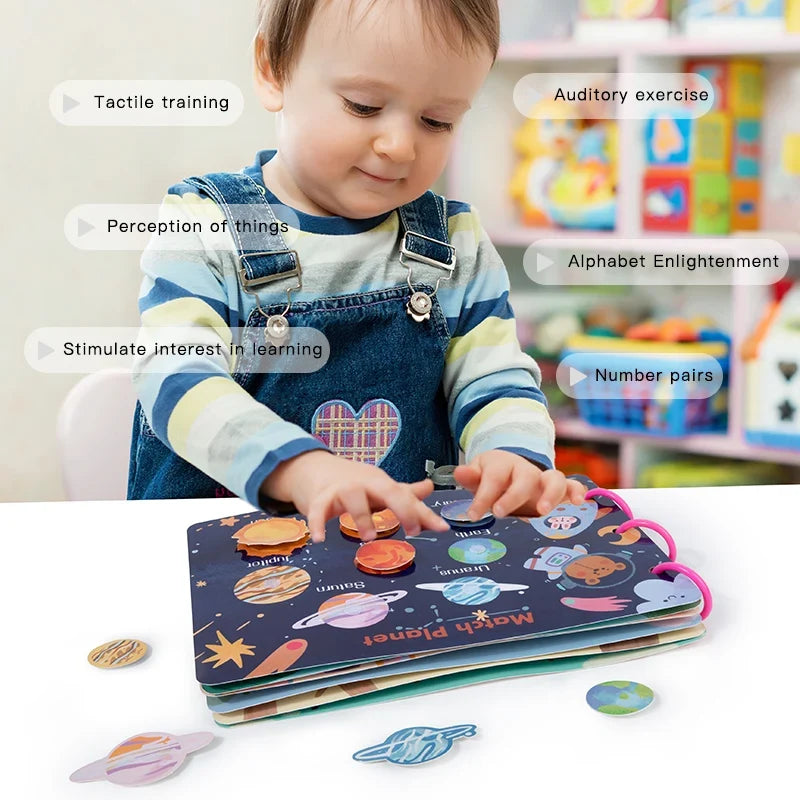 Quiet Sticker Book for Toddler Learning and Travel