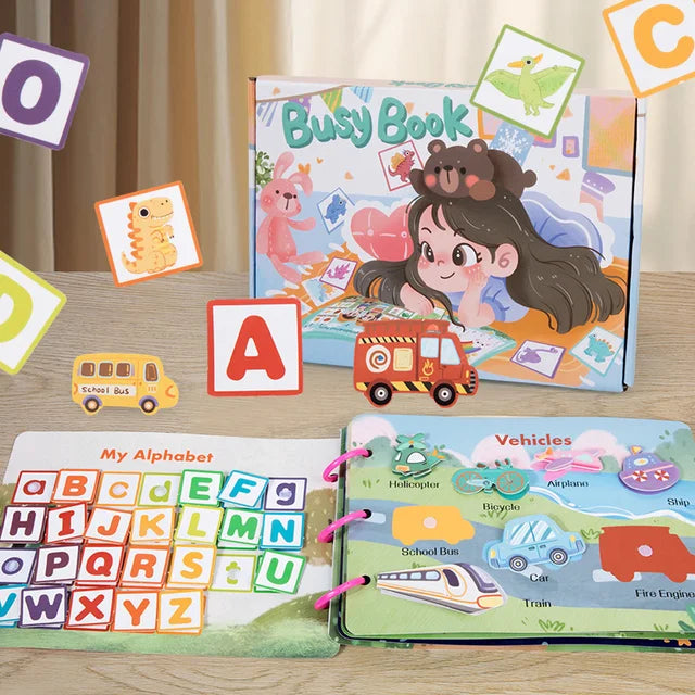 Quiet Sticker Book for Toddler Learning and Travel