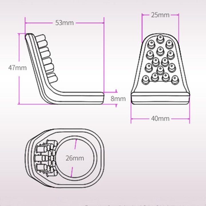 Couples Penis Ring for Shared Textured Stimulation