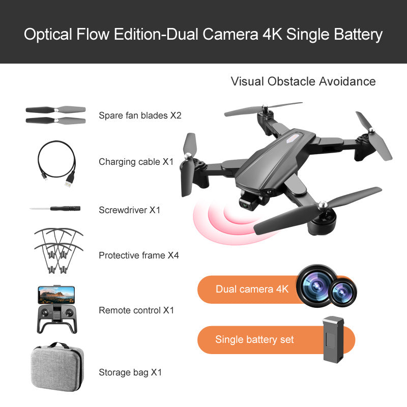 Foldable GPS Drone with 6K Dual Camera and Auto Return