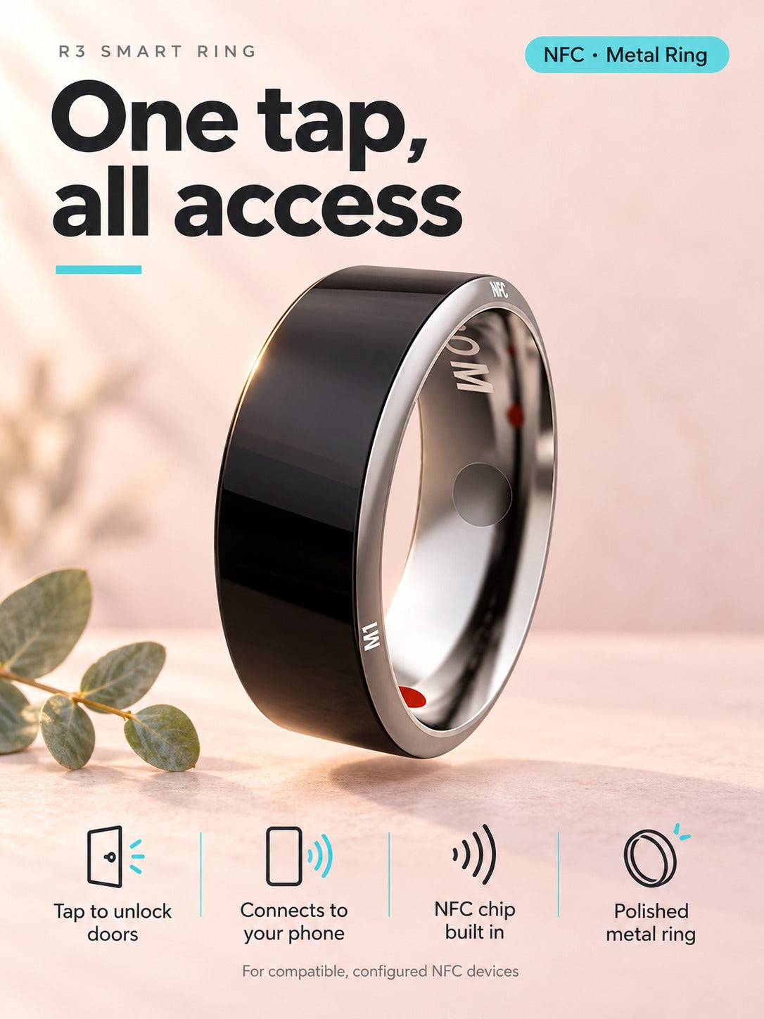 NFC Smart Ring: Tap to Unlock Doors and Connect Your Phone