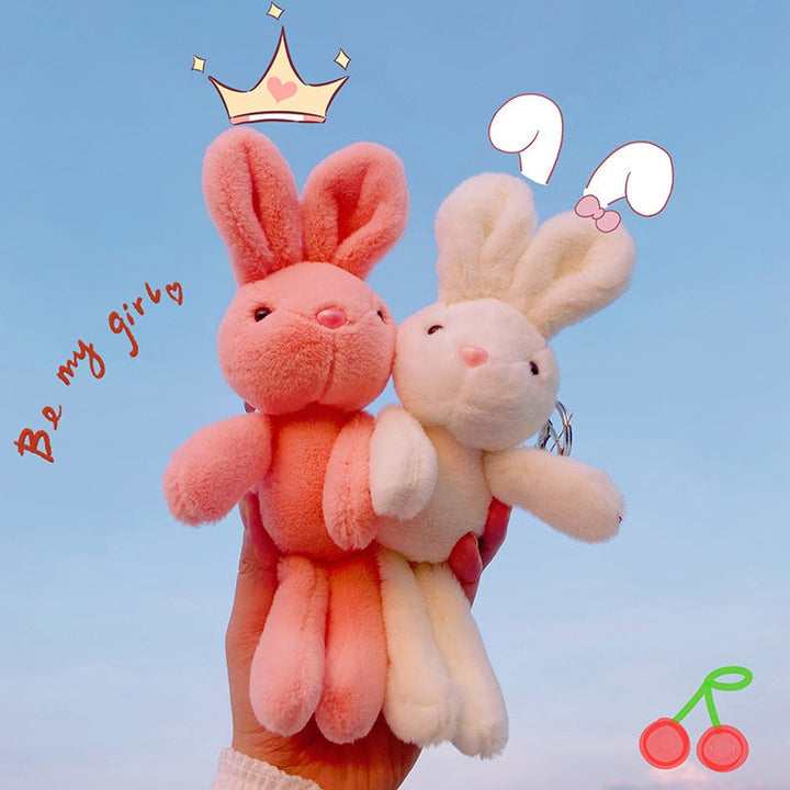 Rabbit Plush Keychain Bag Charm for Cute Everyday Style