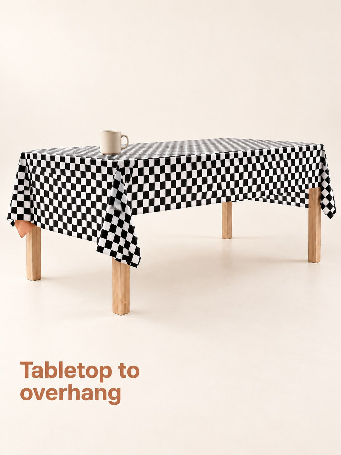 Racing Checkered Tablecloth, Disposable Birthday Party Cover