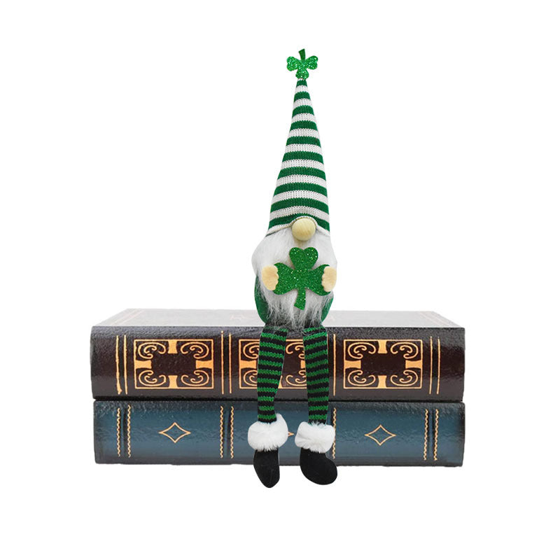 St. Patrick's Day Gnome Trio for Cheerful Shelves