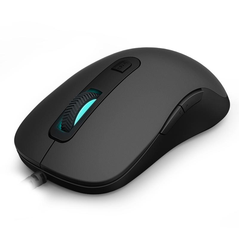Wired Gaming Mouse with 3000 DPI and Glowing Scroll Wheel