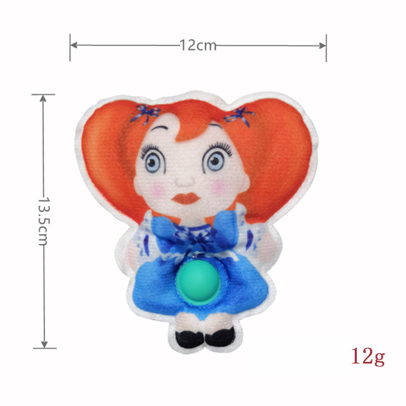Plush Fidget Ornament Set for Tactile Stress Relief