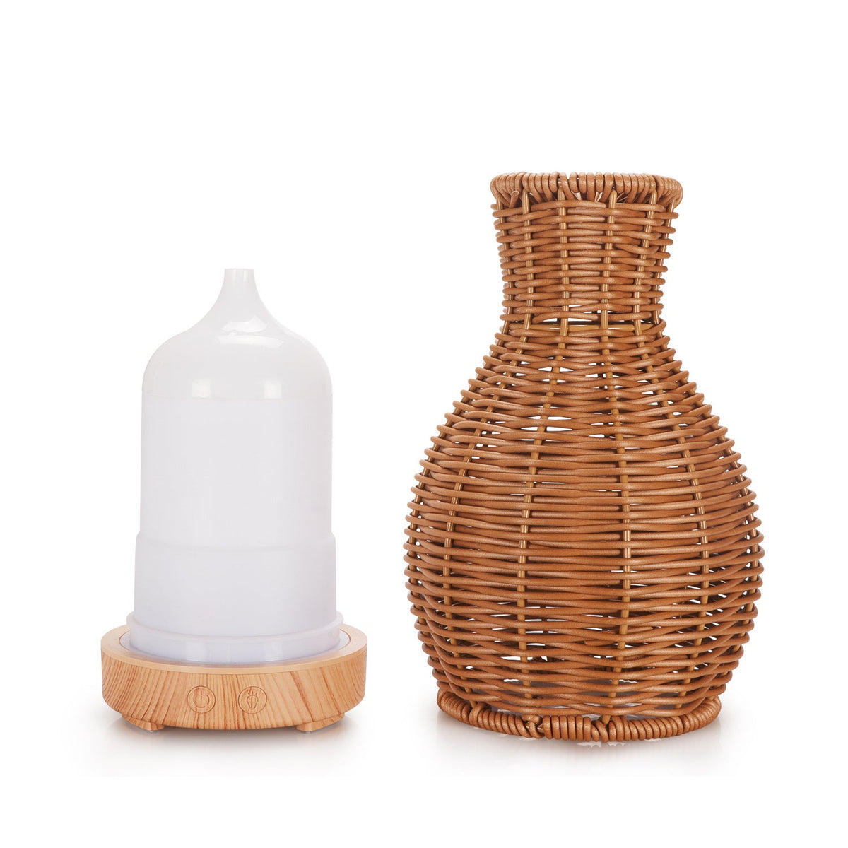 Rattan Vase Humidifier with Mood Light for Bedrooms