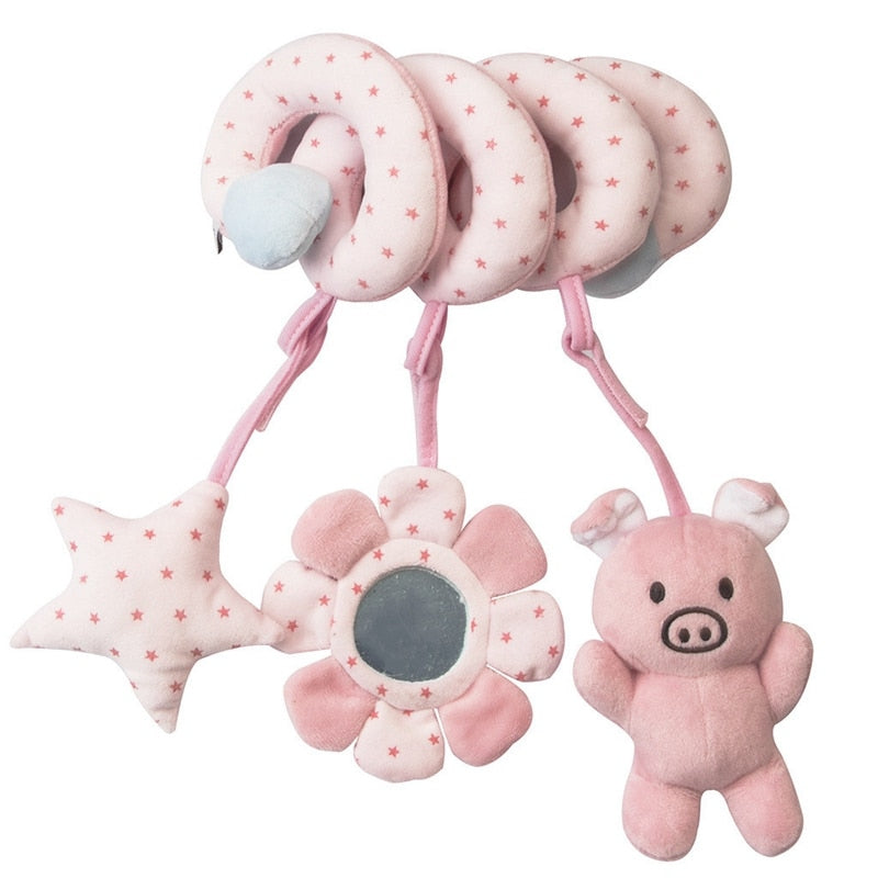 Baby Crib Toy Spiral Plush Sensory Stimulation Set