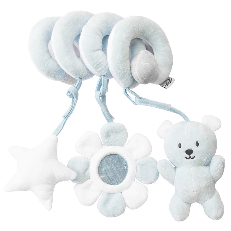 Baby Crib Toy Spiral Plush Sensory Stimulation Set