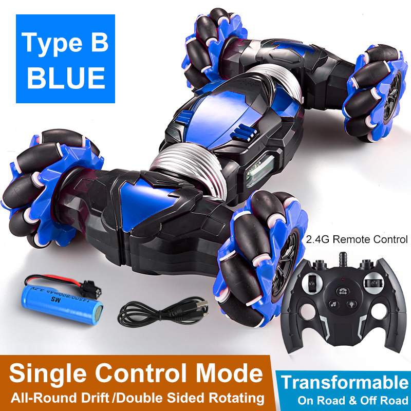Remote Control Stunt Car With Gesture Control & Lights