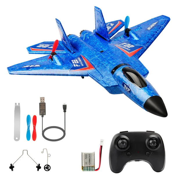 RC F22 Raptor Airplane With Night Flight LED Lights