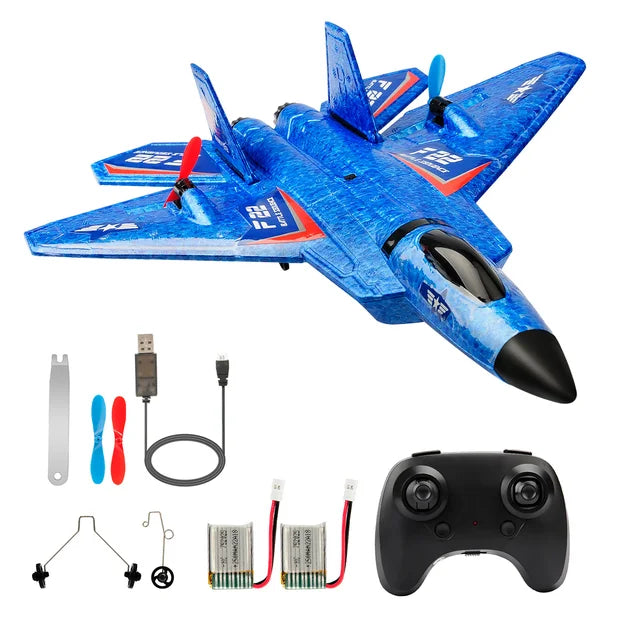 RC F22 Raptor Airplane With Night Flight LED Lights